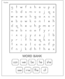 Word Search worksheet generator