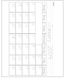 Calendar worksheet generator